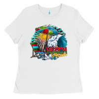 White beach please Ladies Tee - CowhideDigitalArt
