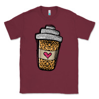 Burgundy leopard glitter coffee cup Classic Tee - Jasminsmagicworld