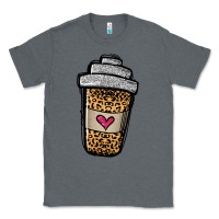 Charcoal Heather leopard glitter coffee cup Classic Tee - Jasminsmagicworld