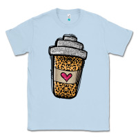 Dusty Blue leopard glitter coffee cup Classic Tee - Jasminsmagicworld