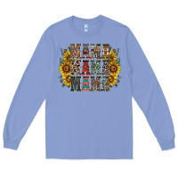 Colony Blue mama sunflower western Long Sleeve Tee - RacoonDesign