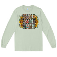 Matcha mama sunflower western Long Sleeve Tee - RacoonDesign