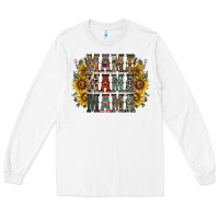 White mama sunflower western Long Sleeve Tee - RacoonDesign
