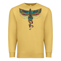 Antique Gold aztec serape thunderbird Premium Sweatshirt - RanaPortraitStore