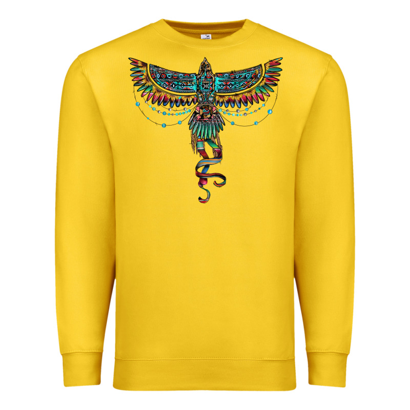 Aztec Serape Thunderbird Premium Sweatshirt by RanaPortraitStore | Teevron