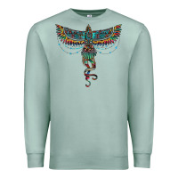 Seafoam aztec serape thunderbird Premium Sweatshirt - RanaPortraitStore