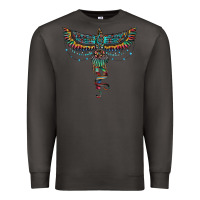 Smoke aztec serape thunderbird Premium Sweatshirt - RanaPortraitStore