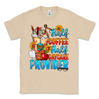 Mushroom Half coffee half daycare provider Classic Tee - FaDigitalArtStudio