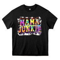 Black Mama junkie Mother's Day Heavy Core Tee - FaDigitalArtStudio