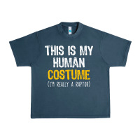 Midnight Navy human costume raptor halloween velociraptor lazy easy t shirt Urban Heavy Tee - baoMotion