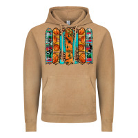 Vintage Camel basketball serape cowhide turquoise leopard glitter  brushstrokes Vintage Hoodie - Artiststas