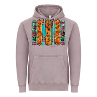 Vintage Zinc basketball serape cowhide turquoise leopard glitter  brushstrokes Vintage Hoodie - Artiststas