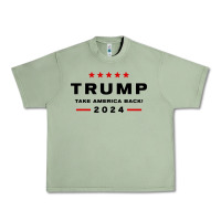 Oil Green donald trump 2024 take america back Urban Heavy Tee - baoMotion