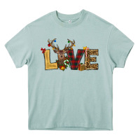Arona christmas reindeer love Heavy Core Tee - RanaPortraitStore