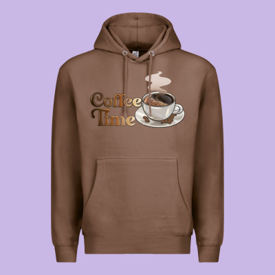 Coffee Time Premium Hoodie Designed By Barkaloodesign