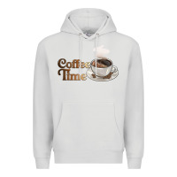 Dove Grey coffee time Premium Hoodie - BarkalooDesign