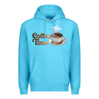 Ocean Blue coffee time Premium Hoodie - BarkalooDesign