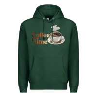 Sports Green coffee time Premium Hoodie - BarkalooDesign