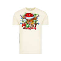 Vintage Arctic Mooey Christmas Vintage Tee - CowhideDigitalArt