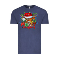 Vintage Denim Mooey Christmas Vintage Tee - CowhideDigitalArt