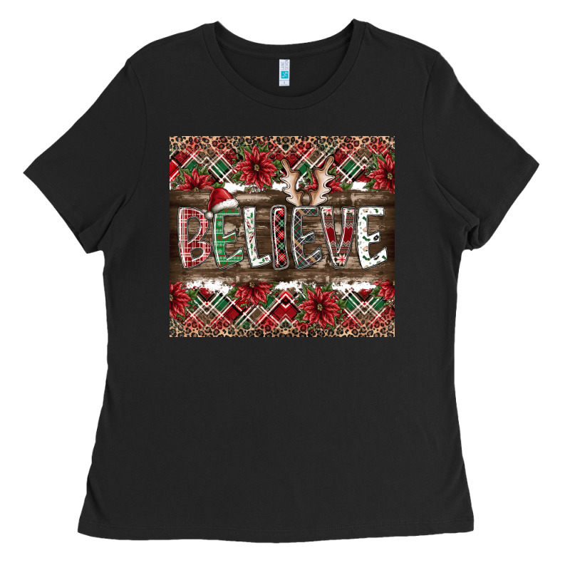 Believe Ladies Tee by CowhideDigitalArt | Teevron