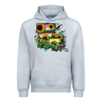Heather Grey Louisiana Map Sunflower Cactus Serape Urban Hoodie - RanaPortraitStore