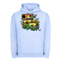 Pigment Grape Ice Louisiana Map Sunflower Cactus Serape Urban Hoodie - RanaPortraitStore