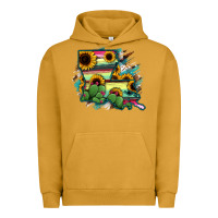 Pigment Peanut Butter Louisiana Map Sunflower Cactus Serape Urban Hoodie - RanaPortraitStore