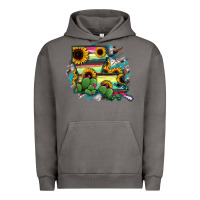 Pigment Tornado Louisiana Map Sunflower Cactus Serape Urban Hoodie - RanaPortraitStore