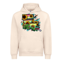Louisiana Map Sunflower Cactus Serape Urban Hoodie | Teevron