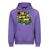Tulip Louisiana Map Sunflower Cactus Serape Urban Hoodie - RanaPortraitStore