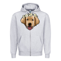 Heather Grey Labrador Zipper Hoodie - Jasminsmagicworld