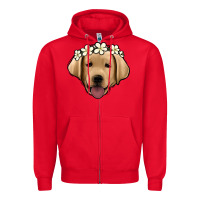 Red Labrador Zipper Hoodie - Jasminsmagicworld