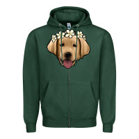 Sports Green Labrador Zipper Hoodie - Jasminsmagicworld