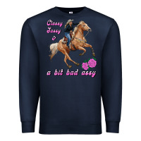 Navy classy sassy & a bit bad assy Premium Sweatshirt - RanaPortraitStore