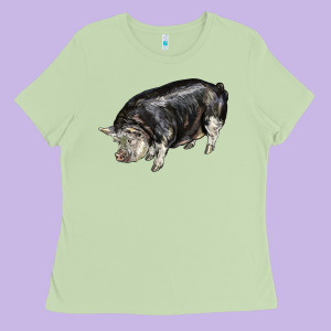 Poland China Pig Ladies Tee Designed By Lillyallendesigns