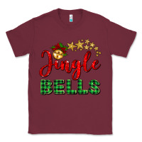 Burgundy christmas jingle bells Classic Tee - BarkalooDesign