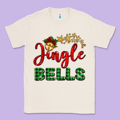 Christmas Jingle Bells Classic Tee Designed By Barkaloodesign