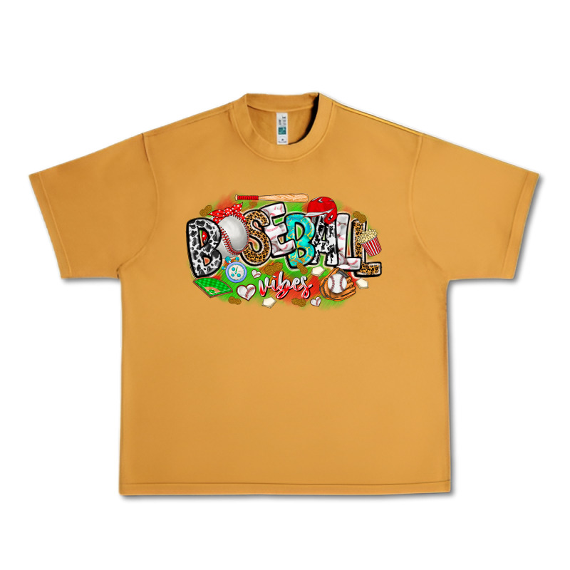 Baseball Vibes Urban Heavy Tee by CowhideDigitalArt | Teevron