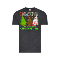 Vintage Black Snacking Around The Christmas Tree Vintage Tee - CowhideDigitalArt