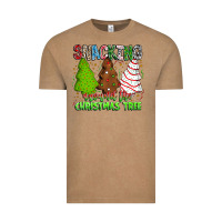 Vintage Coffee Snacking Around The Christmas Tree Vintage Tee - CowhideDigitalArt