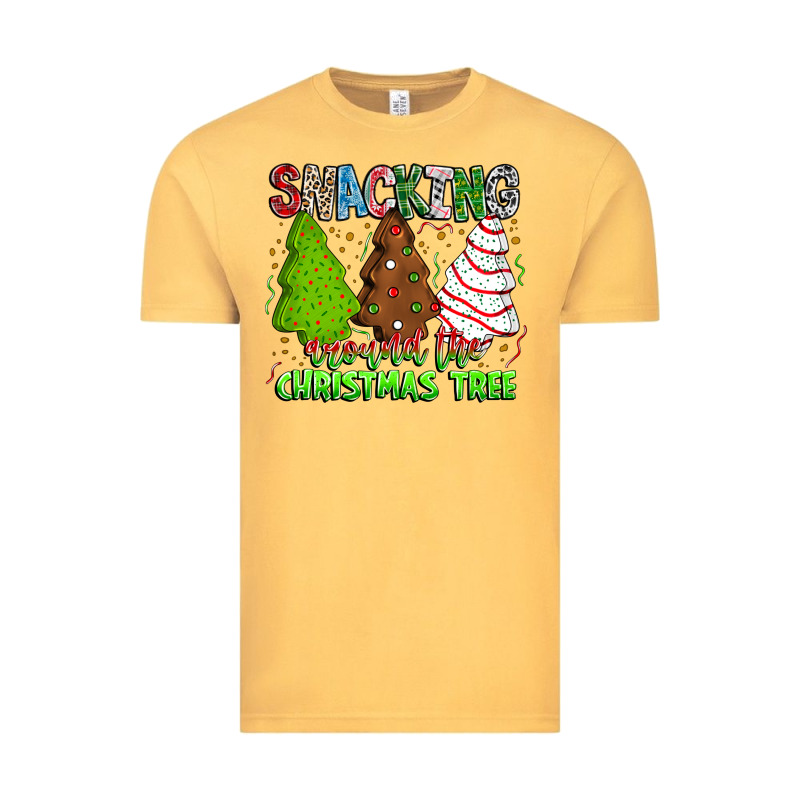 Snacking Around The Christmas Tree Vintage Tee by CowhideDigitalArt | Teevron