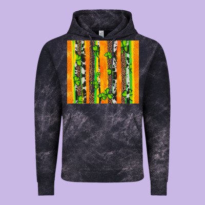 St Patricks Shamrock With Cowhide Vintage Hoodie Designed By Artiststas