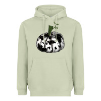 Matcha watercolor cowhide halloween pumpkin Heavyweight Hoodie - RanaPortraitStore