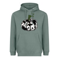 Sage watercolor cowhide halloween pumpkin Heavyweight Hoodie - RanaPortraitStore