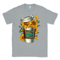 Heather Grey Mama Needs Coffee Cup Classic Tee - FaDigitalArtStudio