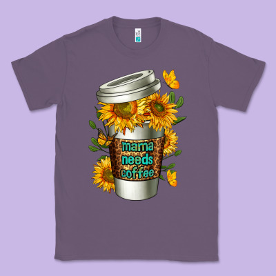 Mama Needs Coffee Cup Classic Tee Designed By Fadigitalartstudio