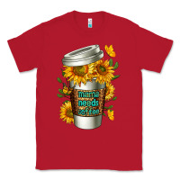 Red Mama Needs Coffee Cup Classic Tee - FaDigitalArtStudio