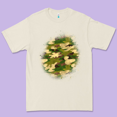 Camouflage Patch 5 Premium Tee Designed By Bundleandbundleshop
