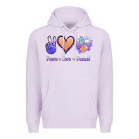 Lilac Peace Love Dental Premium Hoodie - Jasminsmagicworld